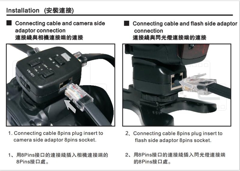 Pixel PF-801/2M E-TTL Off-Camera Shoe Cord for Canon DSLR Flash 580EX II 550EX Canon 430EX II Canon 420EX 380EX Replaces OC-E3b - Image 4